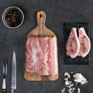 Heritage Pork Sirloin Rind On, NZ pork